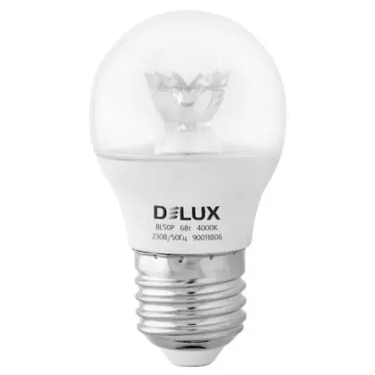 Светодиодная лампа DELUX BL50P 6Вт 4000K 220В E27 crystal