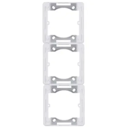 Адаптер Hager WL5830 Lumina-Intense 3Х с/у (белый) Адаптер Hager WL5830 Lumina-Intense 3Х с/у (белый)