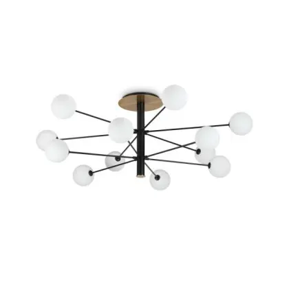 Люстра Ideal Lux 273709 Cosmopolitan G9 12x15W IP20 чорна Люстра Ideal Lux 273709 Cosmopolitan G9 12x15W IP20 чорна