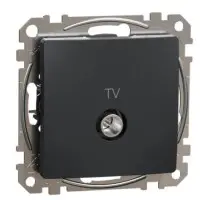 Кінцева TV-розетка 4 дБ Schneider Electric Sedna Design & Elements чорна SDD114471