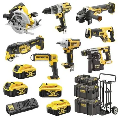 Набор из восьми инструментов DeWALT DCK856P4 XR Li-lon 18В 4х5Ач Набор из восьми инструментов DeWALT DCK856P4 XR Li-lon 18В 4х5Ач