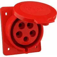 Силовой разъем Аско-Укрем ГВ 3Р+N+РЕ 32А/5 (425) (A0080030006)