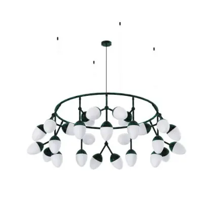 Люстра Pikart 37779-2 Burgeon E14 27x60W IP20 бирюзовая