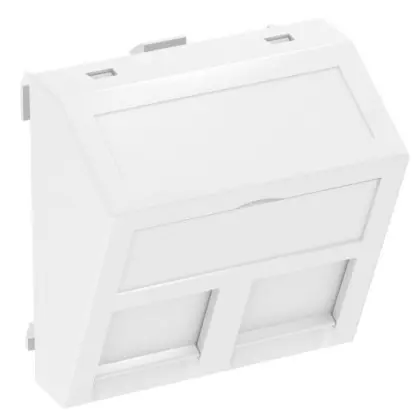 Кутовая накладка для супортов модуля OBO Bettermann 45х45 2хRJ45 (AMP SL Series Brand-Rex Nexans) белая (6119238) Кутовая накладка для супортов модуля OBO Bettermann 45х45 2хRJ45 (AMP SL Series Brand-Rex Nexans) белая (6119238)
