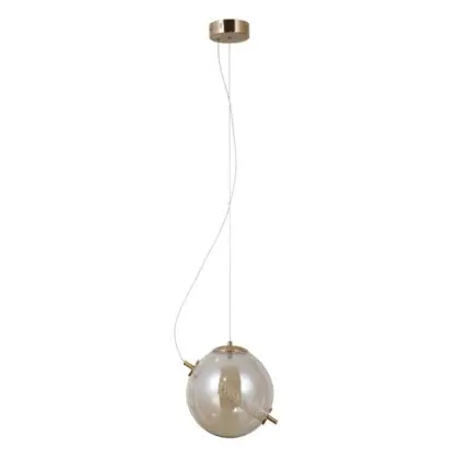 Підвісний світильник, люстра Italux PND-34366-HBR-AMB Nola LED 1x12W 3000K 1020Lm IP20 золотий