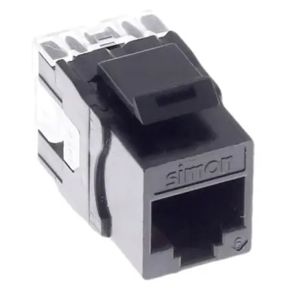 Модуль Kontakt Simon Simon 54 Premium CJ645U RJ45 UTP cat6 типа Keystone Модуль Kontakt Simon Simon 54 Premium CJ645U RJ45 UTP cat6 типа Keystone