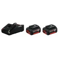 Набор аккумуляторов Bosch зарядное устройство GAL 18V-40 и 2 аккумулятора GBA 18В 4Ач (1600A019S0)