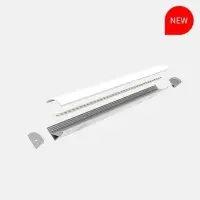 LED-профіль MLG кутовий LP1010C з розсіювачем, 2 метра LED-профіль MLG кутовий LP1010C з розсіювачем, 2 метра
