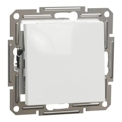Выключатель кнопочный Schneider Electric Asfora без рамки белый (EPH0770121) Выключатель кнопочный Schneider Electric Asfora без рамки белый (EPH0770121)