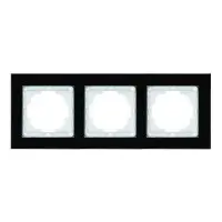 Рамка Nilson Alegra стекло черное 3-я ( 25BL0093 )