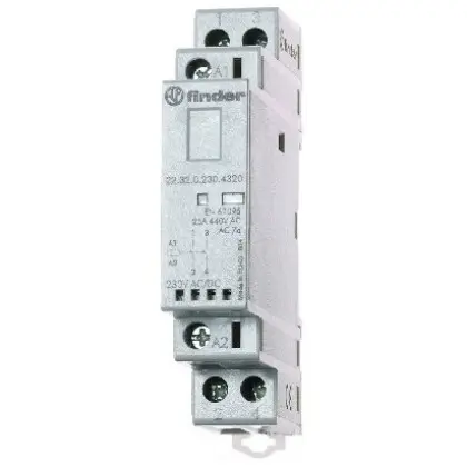 Контактор Finder 2NO 25A 24В AC/DC (223200244320)