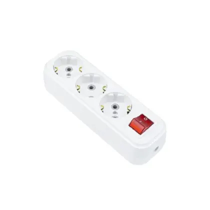 Колодка PIN 3-я с заземлением и выключателем ( 516-050200-302 )