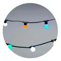 Светодиодная гирлянда Feron CL50-50 «Белт-лайт» (6492) 230В 50м для ламп с цоколем Е27 IP65 черный шнур