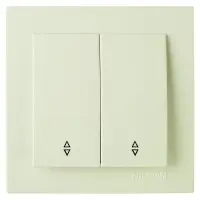 Вимикач Nilson Touran кремовий 2кл прохідний ( 24121009 )