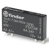 Твердотельне ультратонке реле SSR Finder 6A-24В DC 24В DC (348170249024) Твердотельне ультратонке реле SSR Finder 6A-24В DC 24В DC (348170249024)