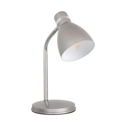 Настольная лампа Kanlux 7561 Zara E14 1x10W IP20 серебристая Настольная лампа Kanlux 7561 Zara E14 1x10W IP20 серебристая