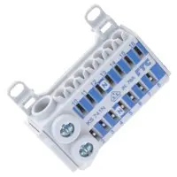 Клема FTG KVK KS 741N (вхід: 2х25мм², 2х16мм², виходи: 14х4мм²) Клема FTG KVK KS 741N (вхід: 2х25мм², 2х16мм², виходи: 14х4мм²)