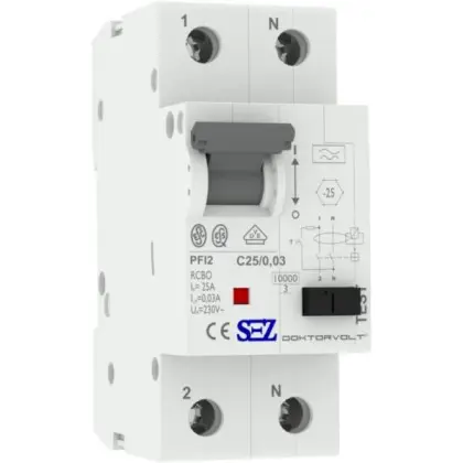 Диф автомат SEZ PFI2 C 25A/0,03A (PFI2C_25A/0,03A)