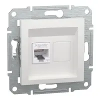 Комп'ютерна розетка RJ45 UTP cat.6 Schneider Electric Asfora без рамки біла (EPH4770121) Комп'ютерна розетка RJ45 UTP cat.6 Schneider Electric Asfora без рамки біла (EPH4770121)