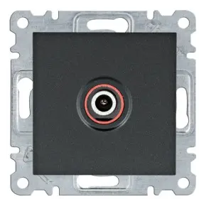 ТВ розетка Hager WL3213 Lumina (чорна)