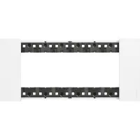 Рамка на 6 модулей Bticino Living Now KA4806KW (итальянский стандарт) белая