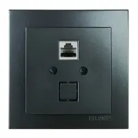 Розетка Nilson Touran антрацит компьютерная CAT5e RJ45 ( 24161044 )