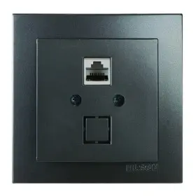 Розетка Nilson Touran антрацит комп'ютерна CAT5e RJ45 ( 24161044 )