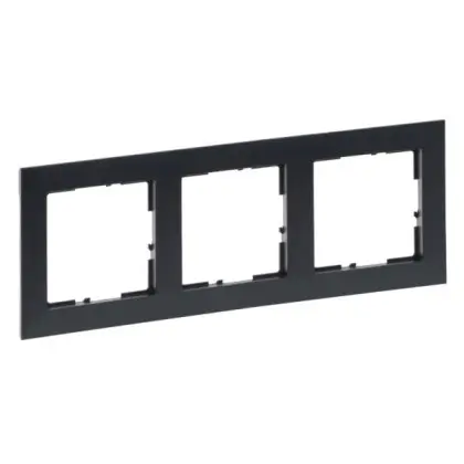 Рамка 3-постовая Legrand SUNO (графит) 721553 Рамка 3-постовая Legrand SUNO (графит) 721553