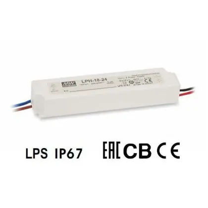 Блок питания Mean Well 18W DC12V IP67 (LPH-18-12)