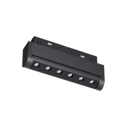 Магнитный трековый светильник Kloodi KDMG-TORN130 6W 4K BK LED 480Lm IP20 черный
