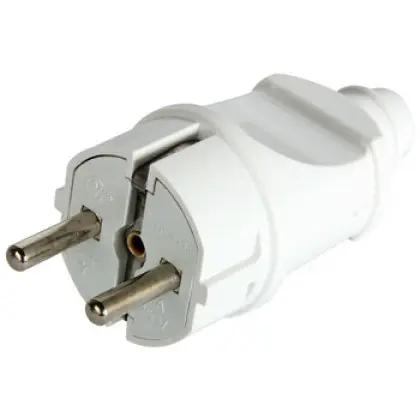 Пряма вилка E.Next e.plug.straight.003.16 16А із заземленням біла (s9100002) Пряма вилка E.Next e.plug.straight.003.16 16А із заземленням біла (s9100002)