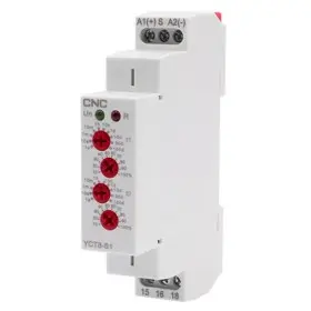 Циклическое реле выдержки времени CNC Electric YCT8-S1 AC/DC 12-240В 1СО 16А АС1 250В/DC 24В (Б00044215)