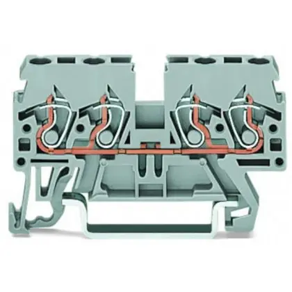 Компакт клемма Wago 870-831 TS35 (серая)