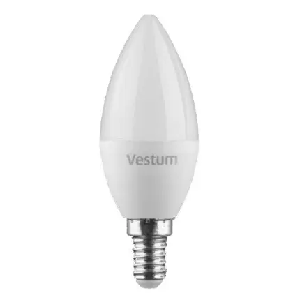 Лампа LED Vestum C37 6Вт 4100K E14
