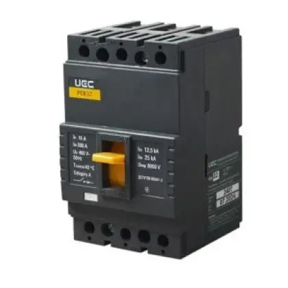 Автоматичний вимикач UEC PCB32 3Р 32А 25кА (MCCB-PCB-32-3-0032)