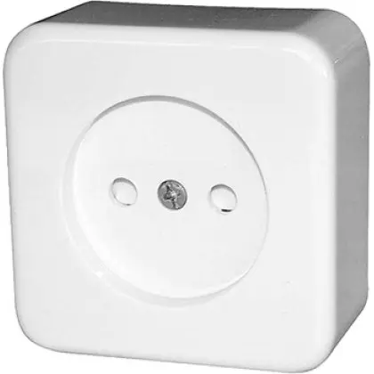 Одинарна розетка E.Next e.touch.1221.w.blister для зовнішнього монтажу біла (p043007) Одинарна розетка E.Next e.touch.1221.w.blister для зовнішнього монтажу біла (p043007)