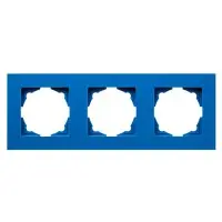 Рамка 3-местная Gunsan Eqona голубая Рамка 3-местная Gunsan Eqona голубая
