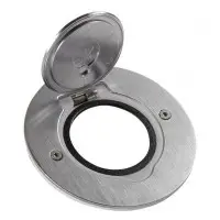 Напольный круглый розеточный люк Legrand 89701 (нержавеющая сталь) Напольный круглый розеточный люк Legrand 89701 (нержавеющая сталь)