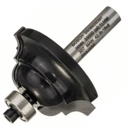 Профильная фреза Bosch D Std S8/R6,3/B15/L18 Профильная фреза Bosch D Std S8/R6,3/B15/L18