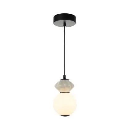 Подвесной светильник, люстра Italux PND-94921-1A-BK Balos LED 1x5W 3000K 550Lm IP20 черный Подвесной светильник, люстра Italux PND-94921-1A-BK Balos LED 1x5W 3000K 550Lm IP20 черный