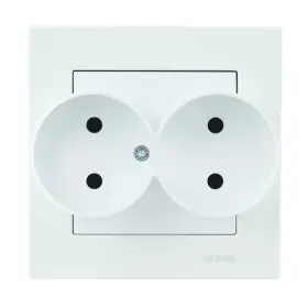 Розетка Nilson Moda біла 2-на без заземлення ( 21111024 )