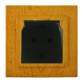 Розетка Nilson Touran дуб 1-я с заземлением с крышкою ( 24251018 )