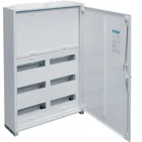 Щит Hager FWB52N Univers IP44/II 800x550x161мм 72 М із блоком для клем