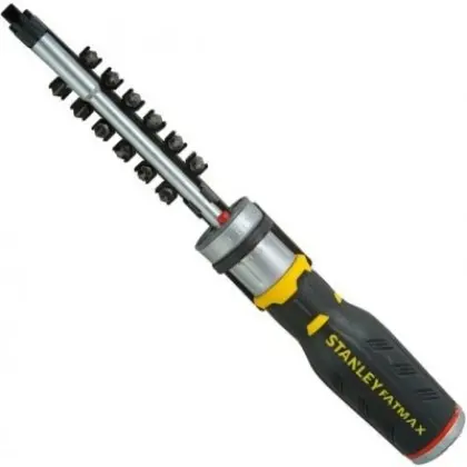 Набір біт Stanley FMHT0-62689 Fatmax з тримачем з храповим механізмом (12шт) Набір біт Stanley FMHT0-62689 Fatmax з тримачем з храповим механізмом (12шт)