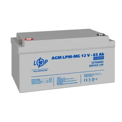 Аккумулятор LogicPower AGM LPM-MG 12-65 Ah 12В Аккумулятор LogicPower AGM LPM-MG 12-65 Ah 12В