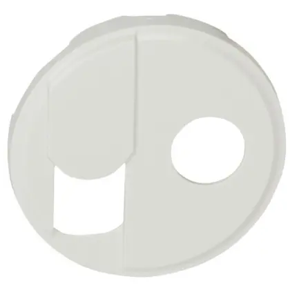 Накладка RJ-45 та TV розетки Legrand Celiane (068239) тип F (білий)