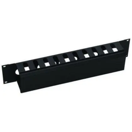 Кабельний організатор Mirsan MR.OKK2U19.01 19" 2U RAL 9005 (чорний)