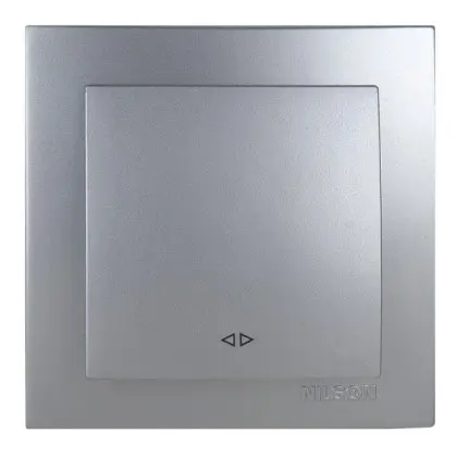 Вимикач Nilson Touran срібло 1кл проміжний ( 24131010 )