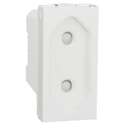 Розетка Schneider Electric NU303118 (винтовой зажим) 10А 1М (белая)