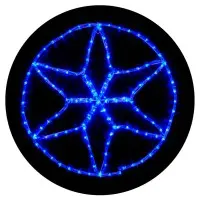 Уличная LED гирлянда Delux EN MOTIF Star (90012984) 60х60см 13 мигающих диодов IP44 (синий свет)